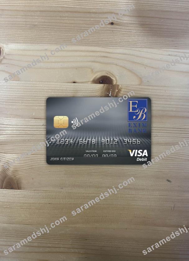 Comoros Exim bank visa card photolook front